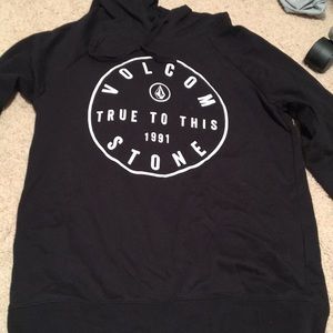 Black volcom hoodie